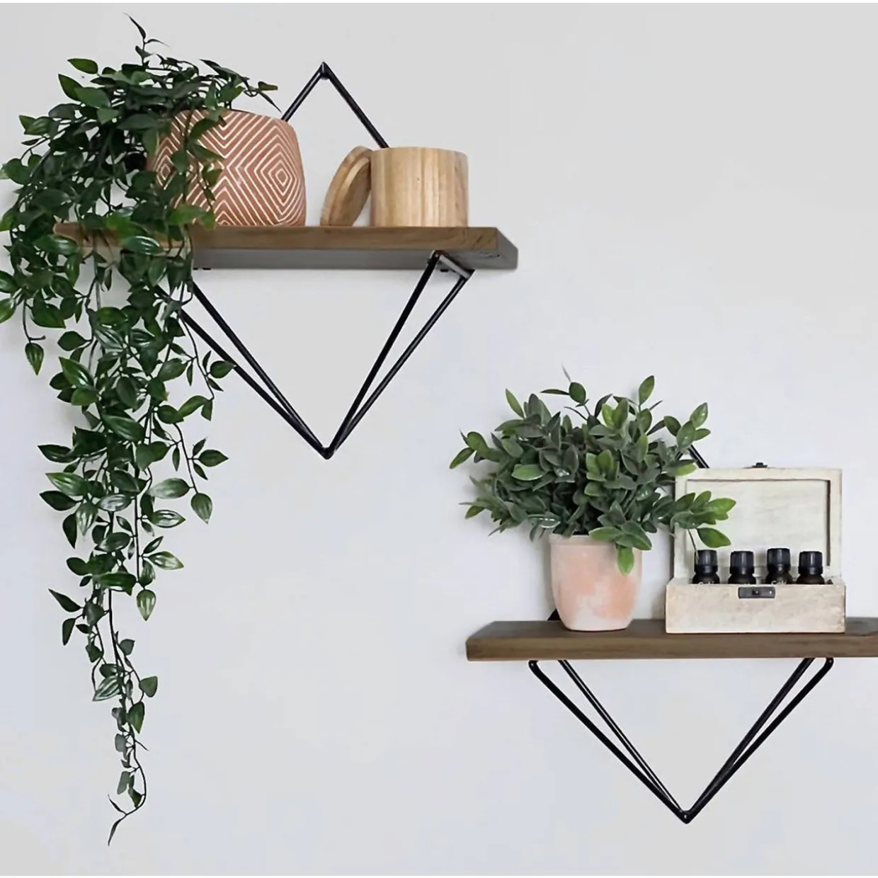 Seinähylly Chic Home 2 kpl 30 cm Wenni