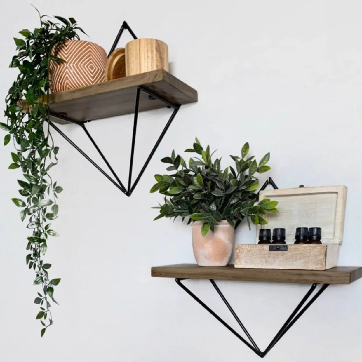 Seinähylly Chic Home 2 kpl 30 cm Wenni