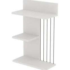 Seinähylly Chic Home 40 x 19 x 60 cm Kaappo valkoinen