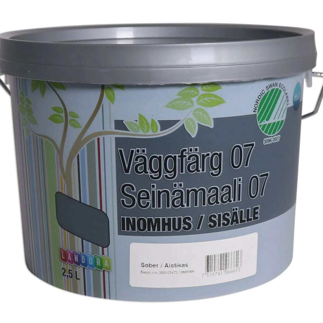 Seinämaali 2,5 l tummanharmaa, aistikas