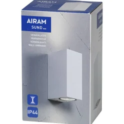 Seinävalaisin Sund Duo IP44 GU10 max 2 x 11 W valkoinen