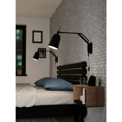 Seinävalaisin EGLO Loreto 40W 67x14x36,5cm musta/valkoinen