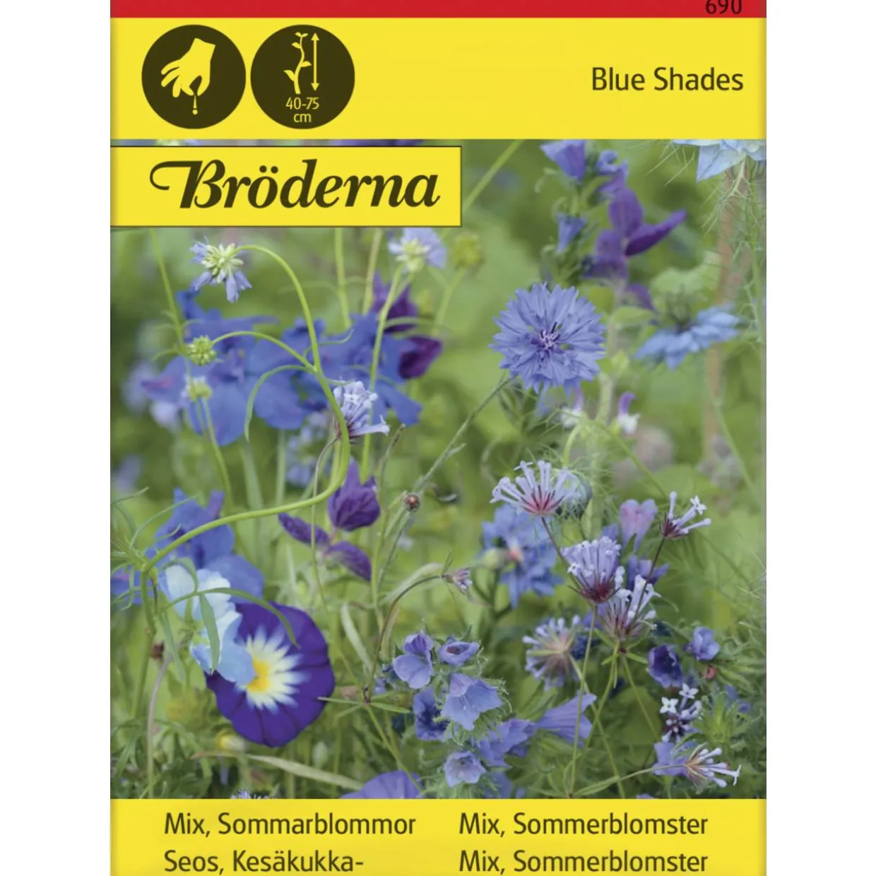 Seos Sinisiä kesäkukkia siemen Bröderna Nelsons