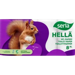 Serla Hellä WC-paperi 8rl valkoinen