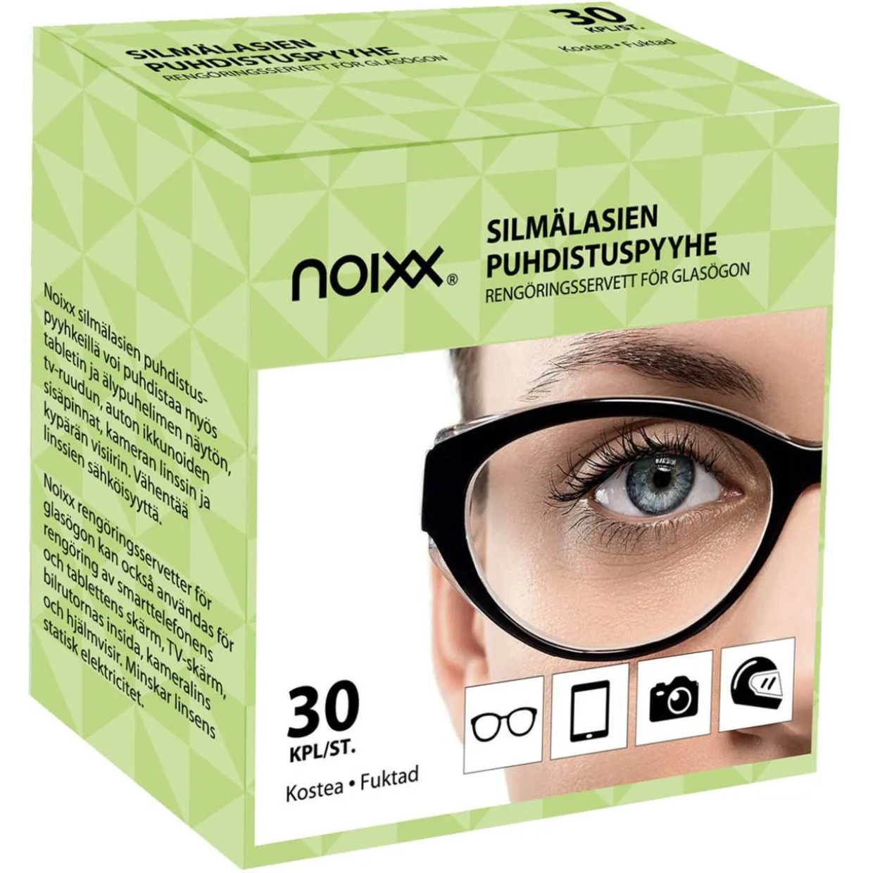 Silmälasien puhdistuspyyhe Noixx, 30 kpl