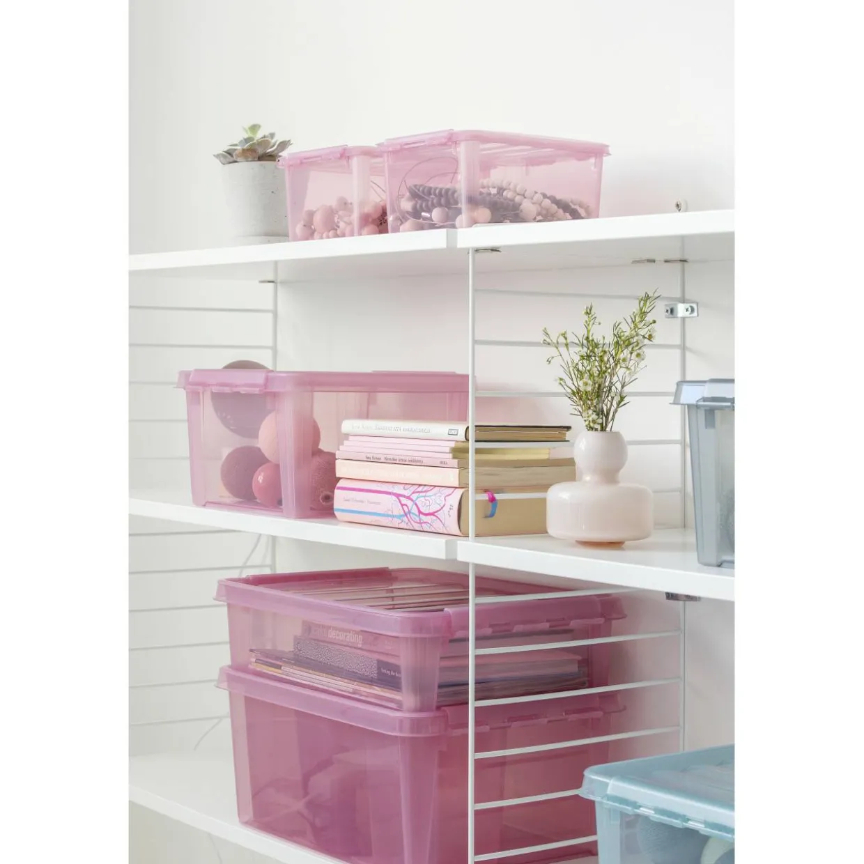Säilytyslaatikko SmartStore 14 L rosa