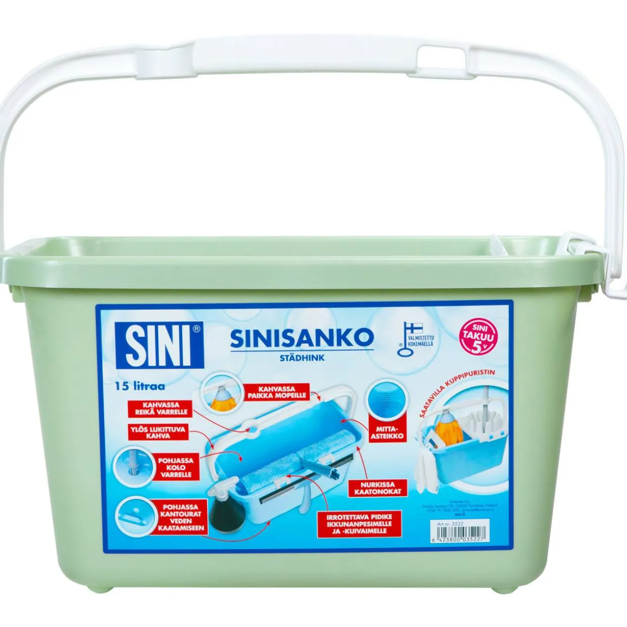 Sinisanko 15 L ja pesinteline