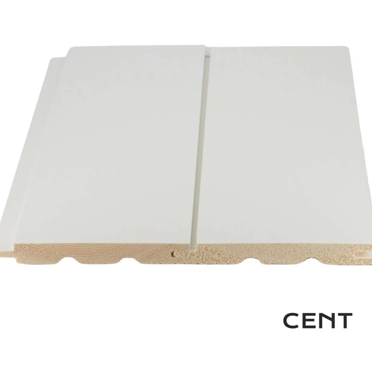 Sisustuspaneeli Cent STS(4) 15x140x2370, Mänty, Valkoinen, Päätypontattu