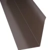 Sivuliitäntäpelti Keraplast, 75+115 mm, 90° tummanruskea, 1,25 m + täytepala