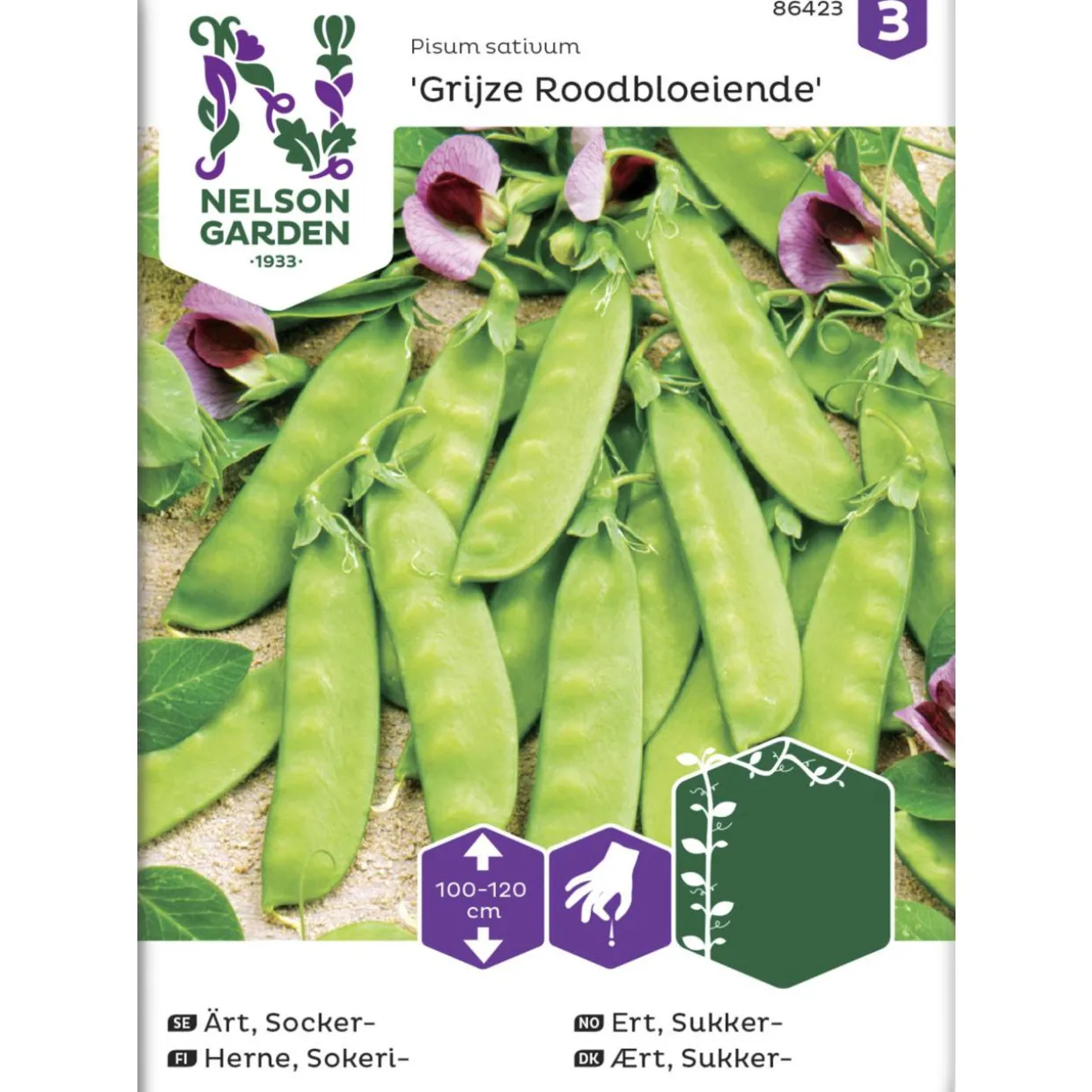 Sokeriherne siemen Nelson Garden Basic Grijze Roodboeiende