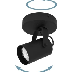 Spottivalaisin EGLO Sorego led 3W 11x10,5x12cm musta