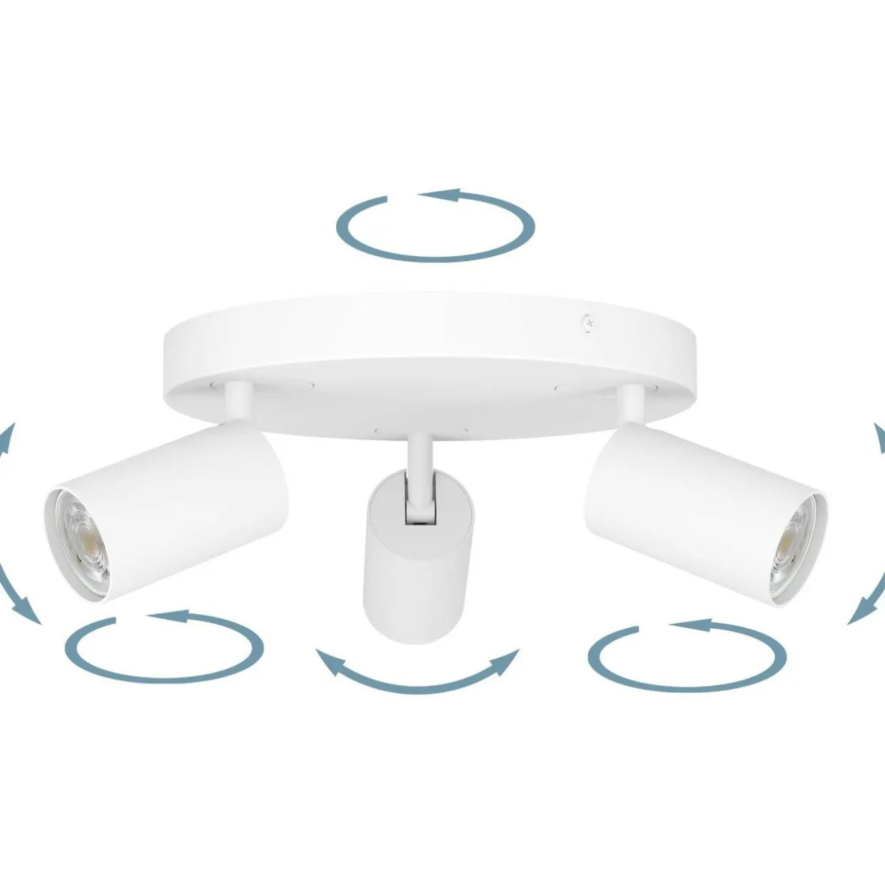 Spottivalaisin 3-os EGLO connect.z led Telimbela-z 3x4,9W Ø25cm valkoinen