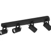 Spottivalaisin 4-os EGLO Sorego led 4x3W 58x10x12cm musta
