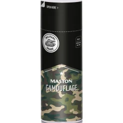Spraymaali Maston Camouflage Black RAL9005 ultra matt, 400 ml