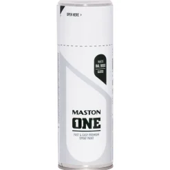 Spraymaali ONE 400 ml Kiiltävä valkoinen RAL9010