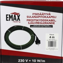 Sulanapitokaapeli Emax Heating itsesäätyvä 40 W 230V 4 m