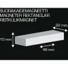 Suorakaidemagneetit 2 kpl