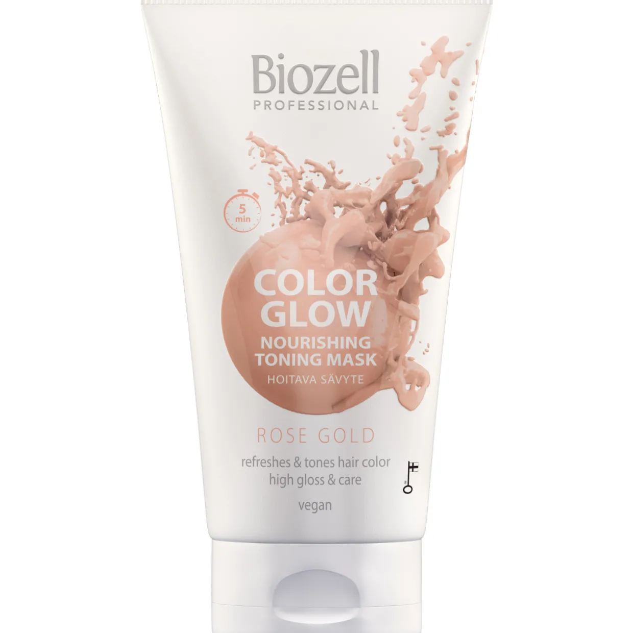 Sävytenaamio Biozell 150 ml Color Glow, Rose Gold