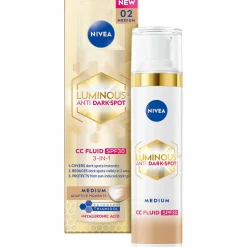 Sävyttävä päivävoide Nivea 40 ml Luminous630 Anti Dark-Spot CC Fluid SK30