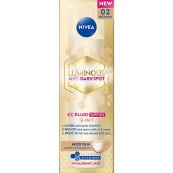 Sävyttävä päivävoide Nivea 40 ml Luminous630 Anti Dark-Spot CC Fluid SK30