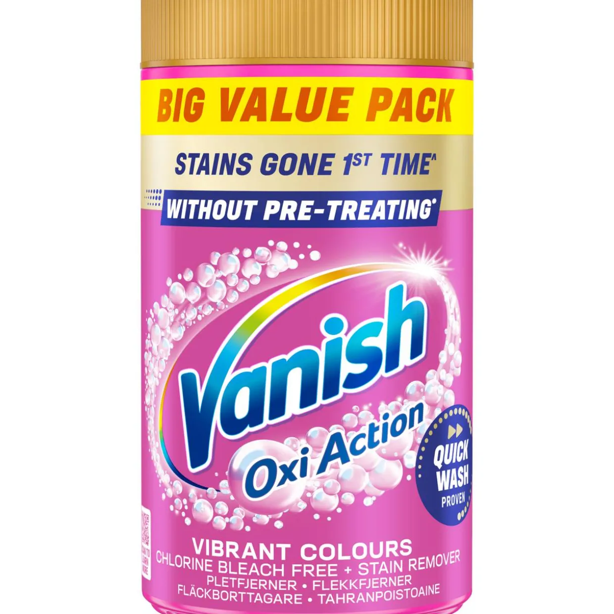 Tahranpoistojauhe Vanish 1400 g Pink