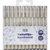Taiteilijakynäsetti Iisi 12 kpl musta