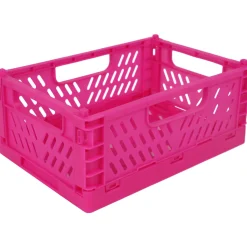 Taitettava kori Miny S 22 x 14,7 x 9,2 cm fuksia