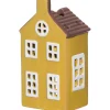 Talolyhty LED-valoilla Finnlumor Copenhagen keltainen 15 cm