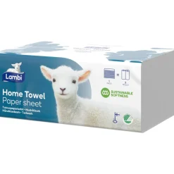 Talouspaperiarkki Lambi 120 kpl Home Towel