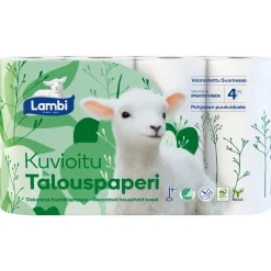 Talouspaperi Lambi 4 rl kuvioitu