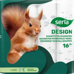Talouspaperi Serla 16 rl Design kuvioitu