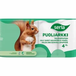 Talouspaperi Serla 4 rl Puoliarkki