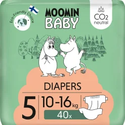 Teippivaippa 40 kpl Muumi Baby 5, 10-16 kg