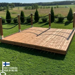 Terassin köysikaide Patio Terassit, 2 m, musta