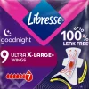 Terveysside Libresse 9 kpl Ultra Night Extra Wing
