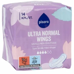 Terveysside Pisara 14 kpl normal siivekkeillä