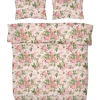 Tuplapussilakanasetti Kotikulta 240 x 210 cm Rose Garden roosa