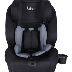 Turvaistuin Kikid Premium 76-150 cm i-Size ISOFIX R129, musta-harmaa