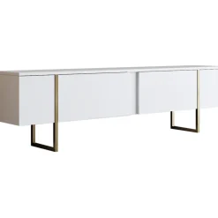 TV-taso Chic Home 180 cm Lyydia valkoinen/kulta