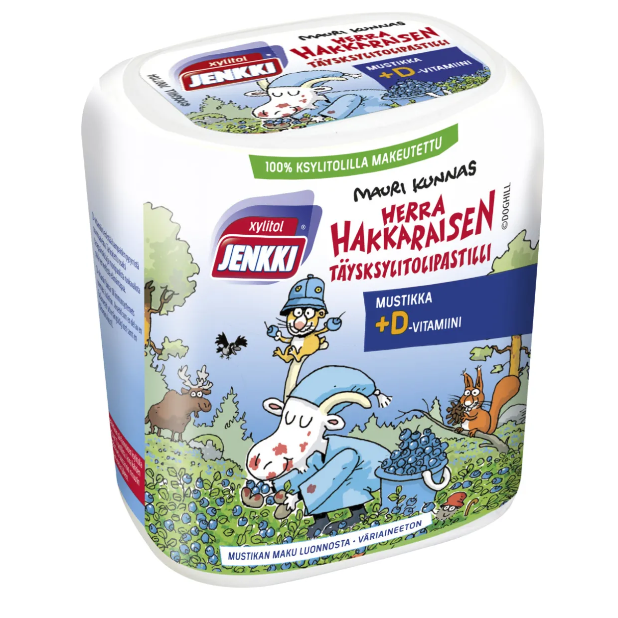 Täysksylitolipastilli Jenkki 45 g Herra Hakkarainen mustikka + D-vitamiini