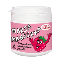 Täysksylitolipastilli Vitabalans 150 kpl Marja Mansikka