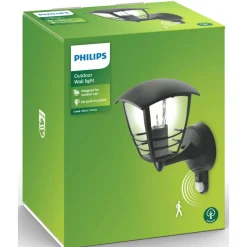 Ulkoseinävalaisin Philips Creek 60 W, liiketunnistimella
