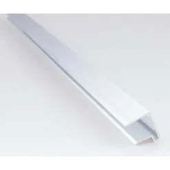U-päätelista Keraplast, 16 mm alumiini 3 m