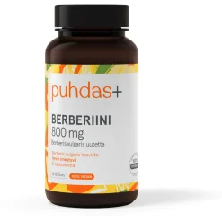 Vahva Berberiini Puhdas+ 60 vegekapselia, 800 mg