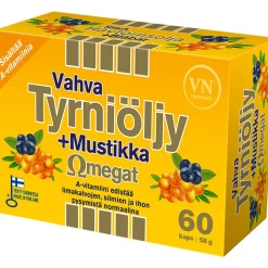 Vahva tyrniöljy + mustikka Via Naturale 60 kpl 58 g