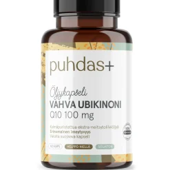 Vahva Ubikinoni Q10 Puhdas+ 100 mg 120 kaps Oliiviöljy