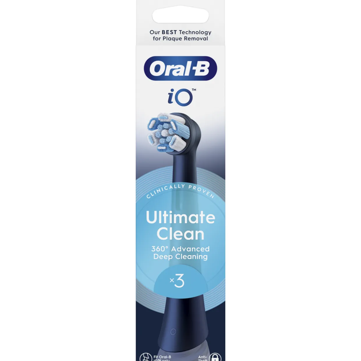 Vaihtoharja Oral-B 3 kpl iO Ultimate Clean Black
