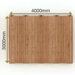 Valmisterassi Patio Terassit Koko Classic 3x4 kestopuu