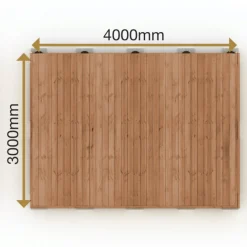 Valmisterassi 3x4 Patio Terassit Classic kestopuu