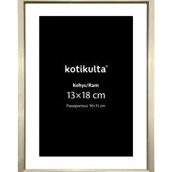 Valokuvakehys Kotikulta 13 x 18 cm alumiinia kulta